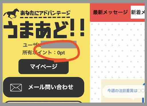うまあどのポイント還元を検証